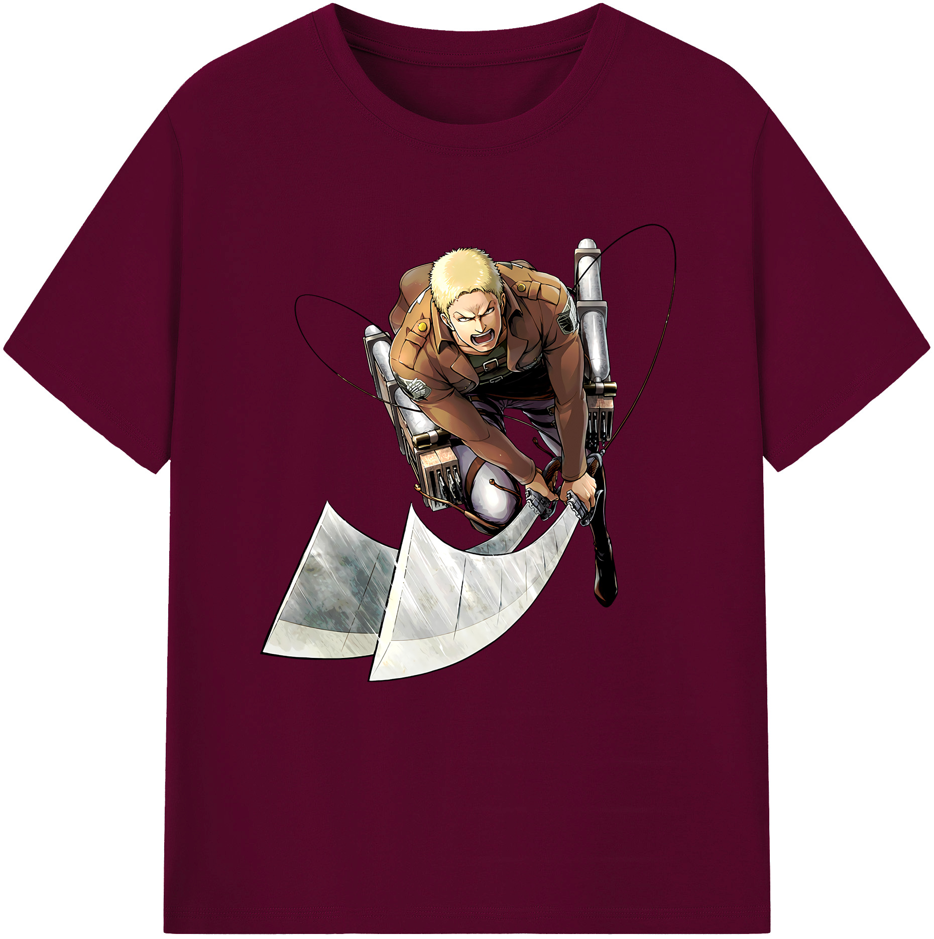 （画像用） 進撃の巨人 ライナー・ブラウン Attack on Titan Reiner Braun レディースカジュアルプリントTシャツ（綿100％）